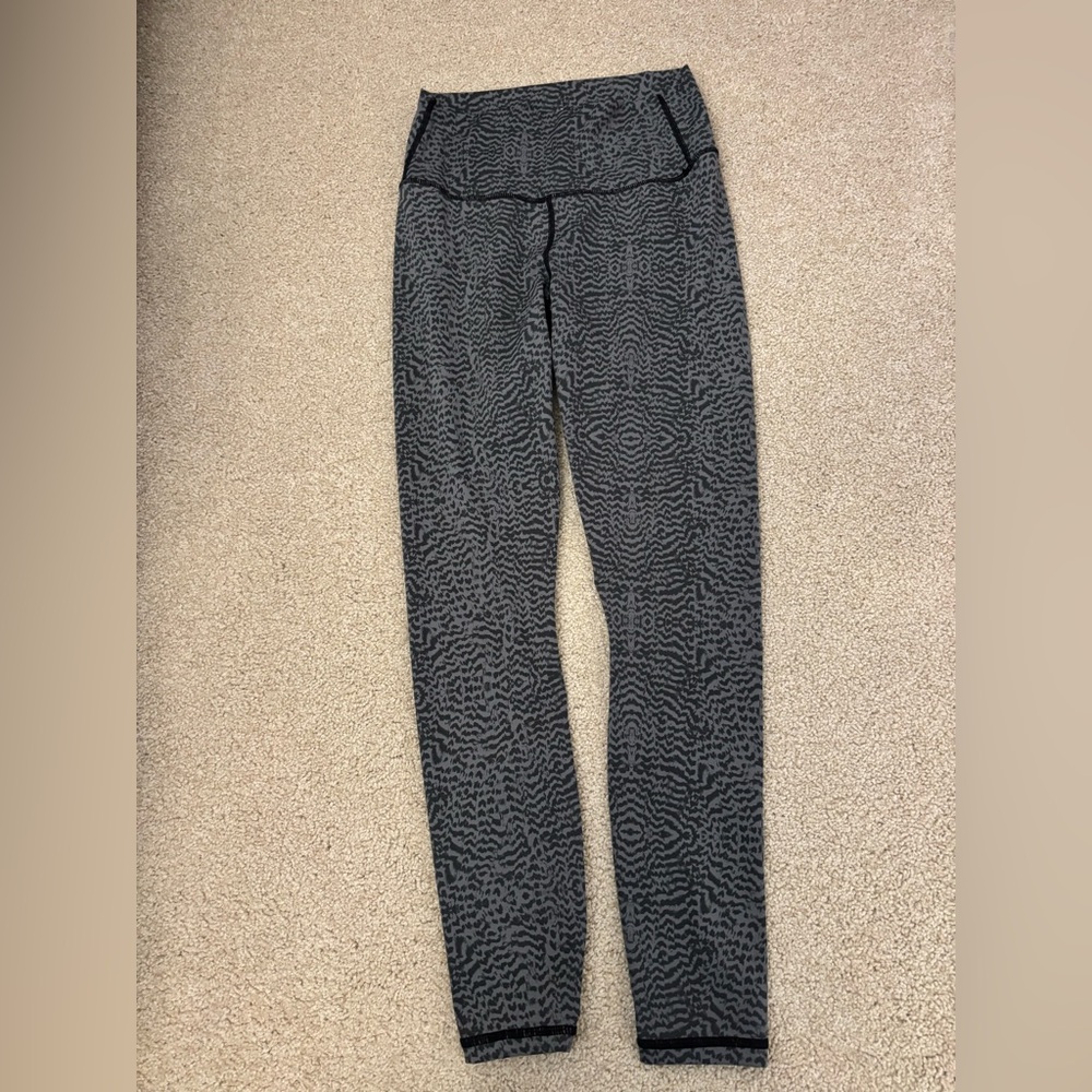 Varley Luna Women Leggings XS animal print Activewear black/gray.